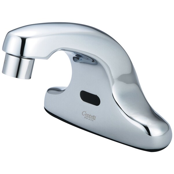 Three Hole Deck Mount Electronic Sensor Faucet in Chrome